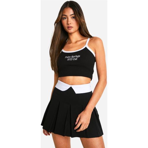 Jupe-Short À Taille Contrastante - 34 - boohoo - Modalova