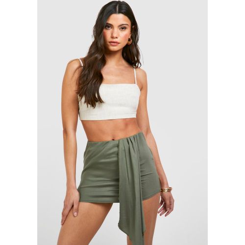Mini-Jupe Drapé À Empiècements - 34 - boohoo - Modalova