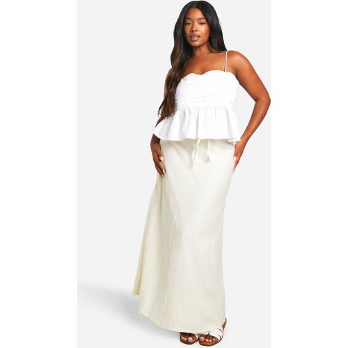 Grande Taille - Jupe Longue Nouée - 44 - boohoo - Modalova