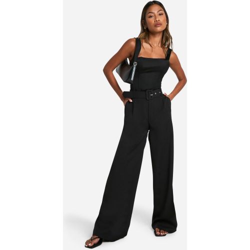 Pantalon Large À Ceinture - 34 - boohoo - Modalova