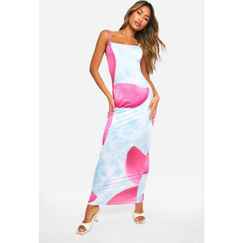 Robe Longue Fleurie À Bretelles - 38 - boohoo - Modalova