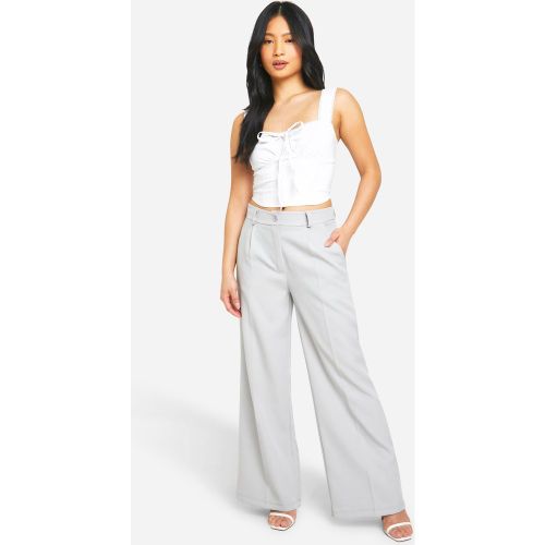 Petite" - Pantalon Large De Costume À Pinces - 36 - boohoo - Modalova