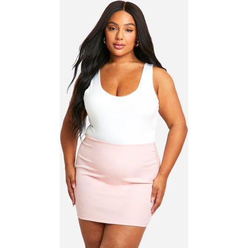 Grande Taille - Mini-Jupe Tissée - 44 - boohoo - Modalova