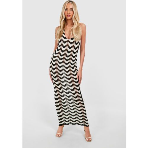 Tall" - Robe Longue Dos Nu En Maille - 36 - boohoo - Modalova