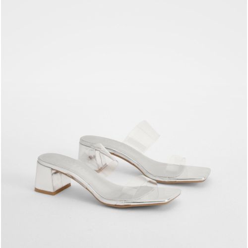 Mules Transparentes À Petit Talon - 36 - boohoo - Modalova