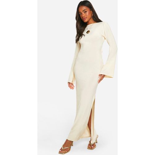 Robe Longue Drapée À Manches Évasées - 36 - boohoo - Modalova