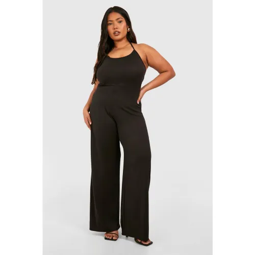 Grande Taille - Combinaison De Plage Super Douce À Attaches - 50 - boohoo - Modalova