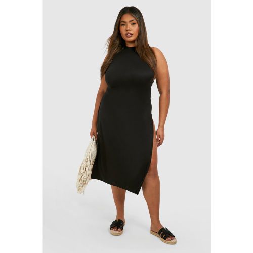 Grande Taille - Robe De Plage Basique Fendue - 50 - boohoo - Modalova