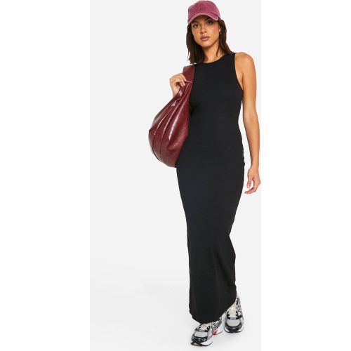 Robe Longue Côtelée À Dos Nageur - 36 - boohoo - Modalova