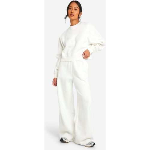 Jogging Droit À Broderie Dsgn Studio - Blanc Écru - M, Blanc Écru - boohoo - Modalova
