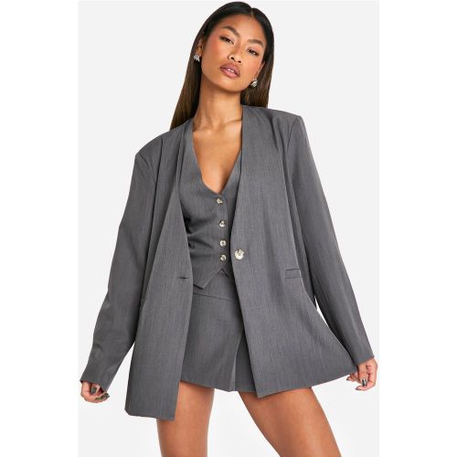 Blazer Sans Col À Fente - 34 - boohoo - Modalova