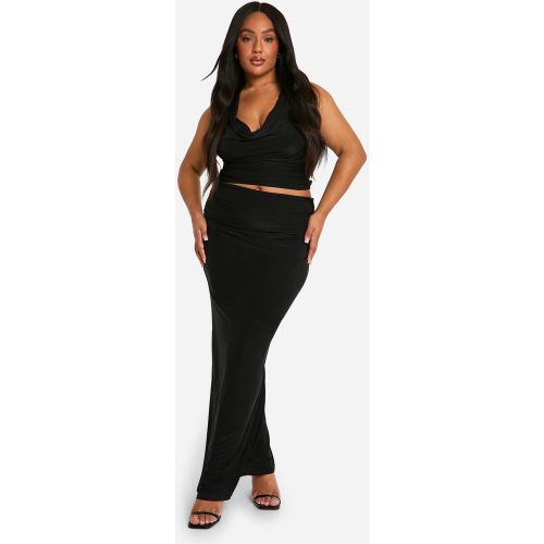 Grande Taille - Ensemble Avec Top À Col Bénitier Et Jupe Longue - 44 - boohoo - Modalova