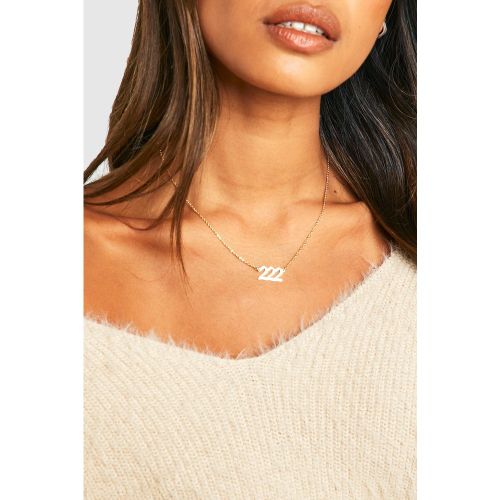 Collier À Pendentif Numéro Angélique - One Size - boohoo - Modalova