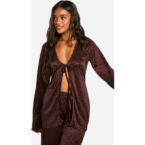 Chemise De Plage Satinée - S - boohoo - Modalova