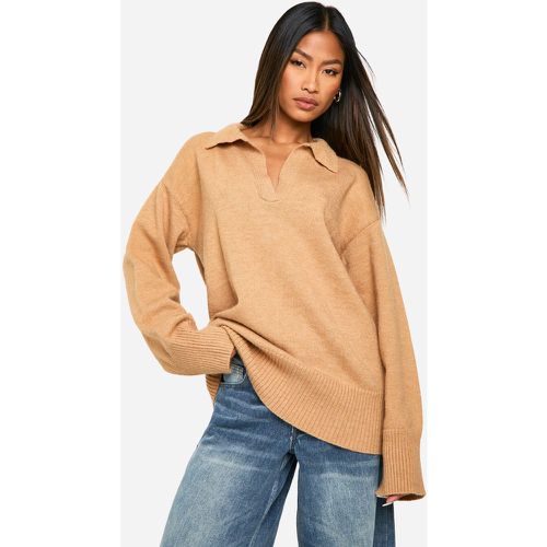 Pull Oversize En Maille Premium - L - boohoo - Modalova