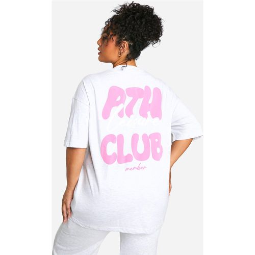 Grande Taille - T-Shirt Oversize À Slogan - 44 - boohoo - Modalova