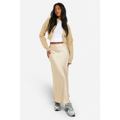 Tall" - Jupe Mi-Longue Satinée - 38 - boohoo - Modalova