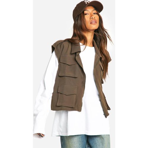 Veste Oversize Utilitaire Sans Manches - S - boohoo - Modalova