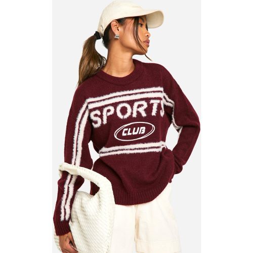 Pull Oversize À Col Ras-Du-Cou - S - boohoo - Modalova