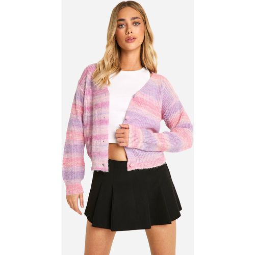 Cardigan Rayé En Maille - M - boohoo - Modalova