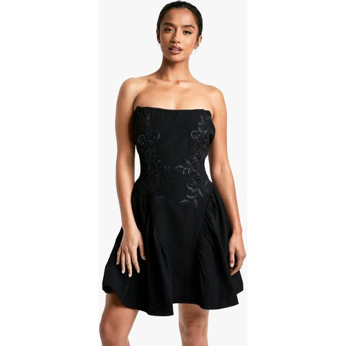 Petite" - Robe Bustier À Ornements - 40 - boohoo - Modalova