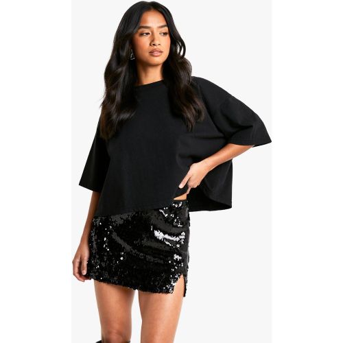Petite" - Mini-Jupe Pailletée - 34 - boohoo - Modalova