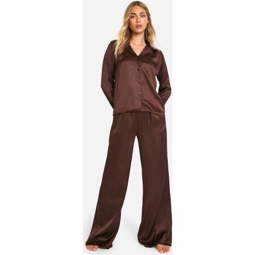 Ensemble De Pyjama Satiné - 36 - boohoo - Modalova