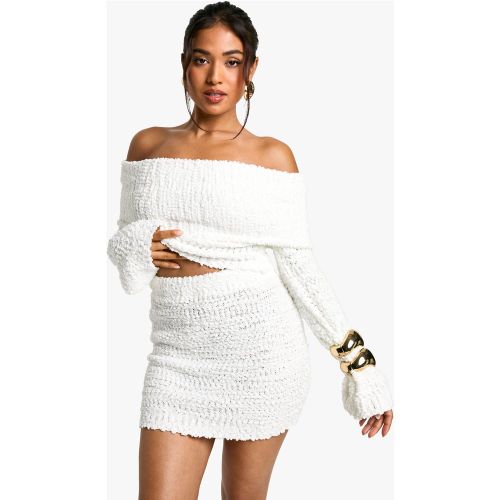 Petite" - Mini-Jupe Bouclée - S - boohoo - Modalova