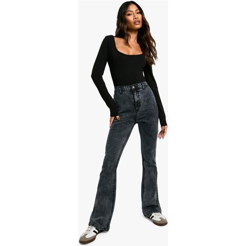 Jean Flare Taille Haute - 40 - boohoo - Modalova