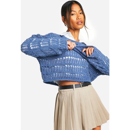 Pull Court En Crochet - S - boohoo - Modalova