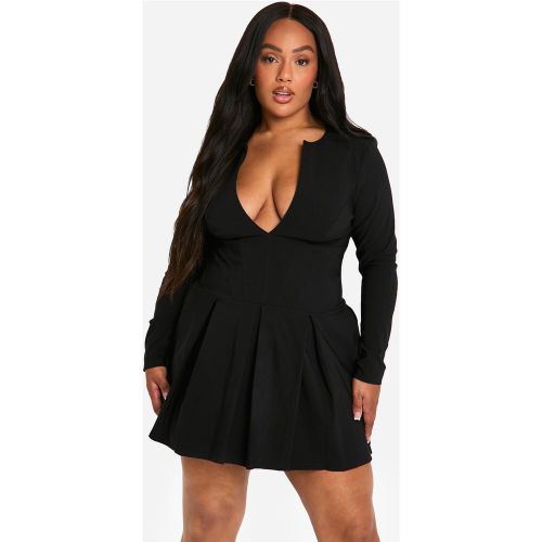 Grande Taille - Robe Corset Plissée - 48 - boohoo - Modalova