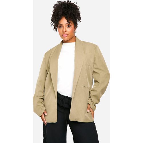 Grande Taille - Blazer Oversize À Manches Froncées - 44 - boohoo - Modalova