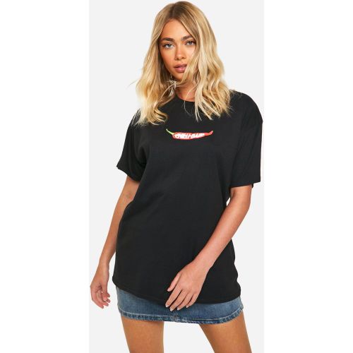 T-Shirt Oversize Imprimé À Slogan Chili Baby - L - boohoo - Modalova