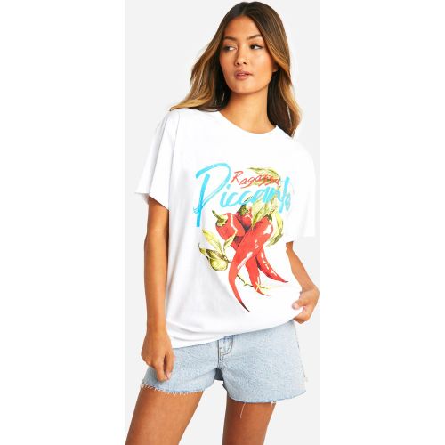 T-Shirt Oversize Imprimé - S - boohoo - Modalova