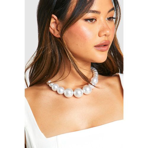 Collier Perlé À Slogan - One Size - boohoo - Modalova