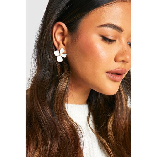 Boucles D'Oreilles Fleuries - One Size - boohoo - Modalova