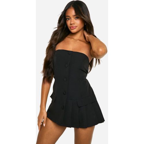 Combishort Ample Asymétrique - 38 - boohoo - Modalova