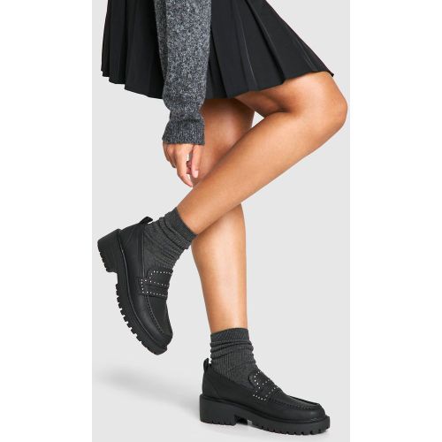 Mocassins Cloutés À Plateforme - 36 - boohoo - Modalova