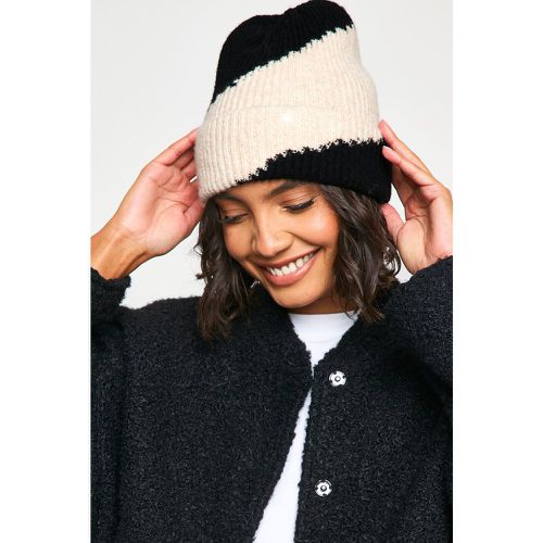 Bonnet Côtelé Color Block - One Size - boohoo - Modalova