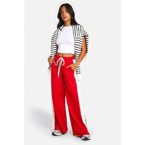 Petite" - Pantalon Large En Tissu Crêpe - 34 - boohoo - Modalova