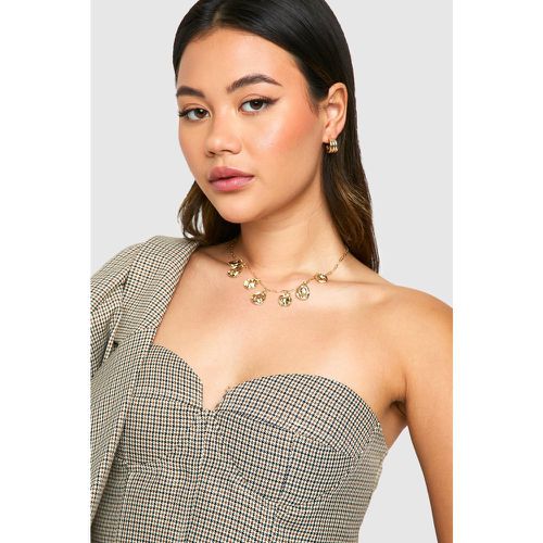 Collier À Pendentif Disque - One Size - boohoo - Modalova