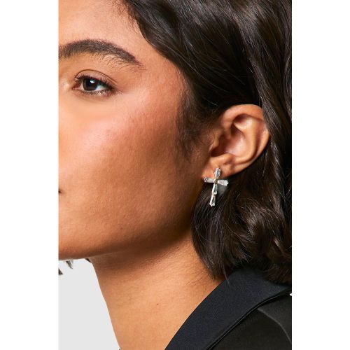 Boucles D'Oreilles Strassées - One Size - boohoo - Modalova