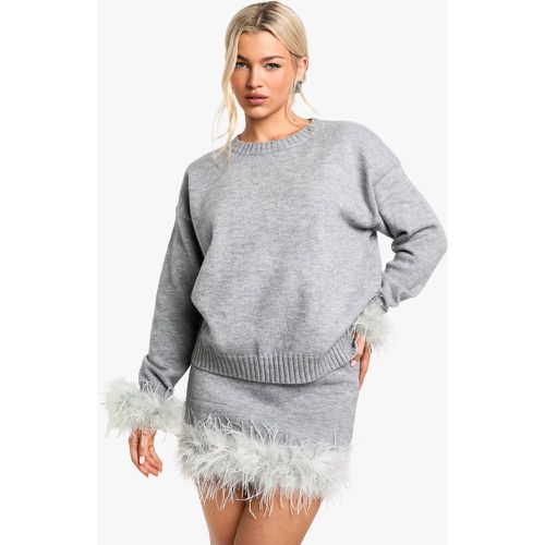 Pull Oversize À Plumes - S - boohoo - Modalova