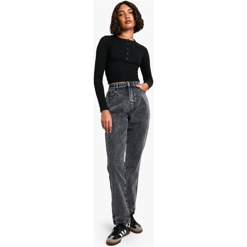 Tall" - Jean Mom Basique Taille Haute - 12/34L - boohoo - Modalova