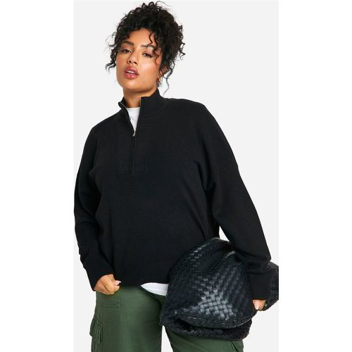 Grande Taille - Pull À Col Zippé - 46 - boohoo - Modalova