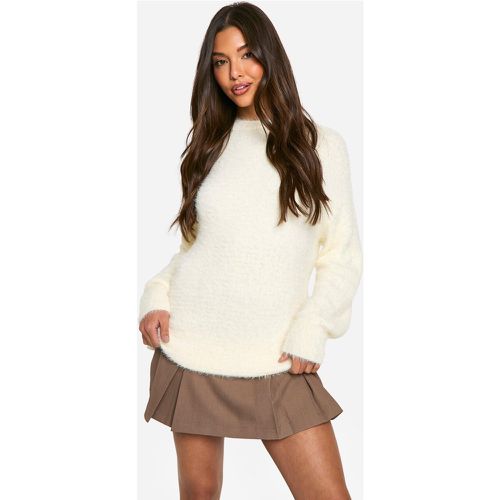 Pull Oversize En Maille Pelucheuse - S - boohoo - Modalova