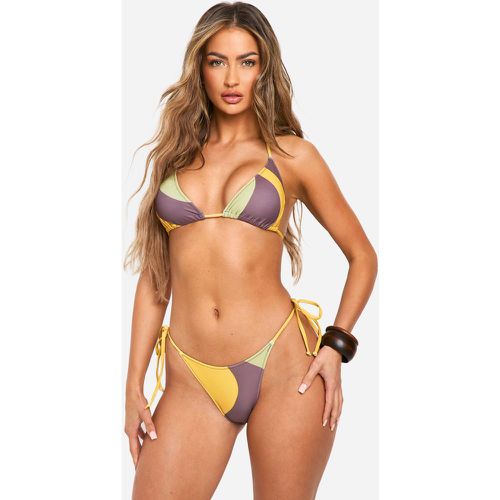 Bikini Color Block À Attaches - 38 - boohoo - Modalova