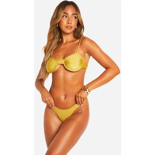 Bikini Froncé À Armatures - 34 - boohoo - Modalova