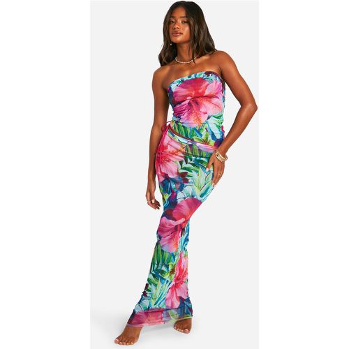 Ensemble De Plage À Imprimé Tropical - M - boohoo - Modalova