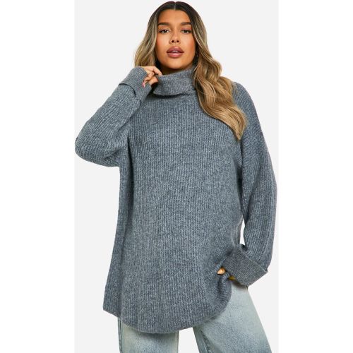 Maternité - Pull De Grossesse Long À Col Roulé Et Manches Chauve-Souris - S - boohoo - Modalova